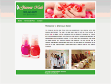 Tablet Screenshot of glamournails.ca